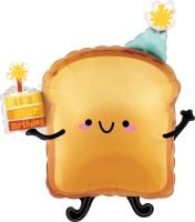 27" Happy Birthday Toast Balloon