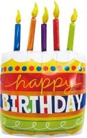 32" Birthday Cake and Candles Balloon Balloon