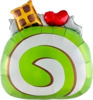 24" Green Tea Swiss Roll Cake Balloon