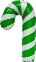 38" Candy Cane Green Balloon