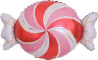 18" Red Peppermint Candy Balloon