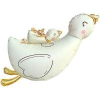 37" Matte White Baby Stork Delivery Balloon