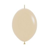 06" Fashion White Sand Link-O-Loons (50pcs) Sempertex Balloons
