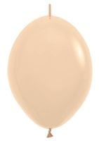 12" Pastel Matte Malibu Peach Link-O-Loons (25pcs) Sempertex Balloons