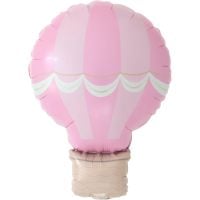 25" Pastel Pink Hot Air Balloon