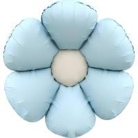 18" Matte Blue Daisy Balloon