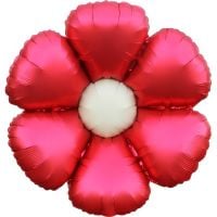 18" Matte Red Daisy Balloon