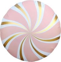 18" Candy Swirl Pastel Pink Balloon