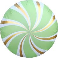 18" Candy Swirl Pastel Green Balloon