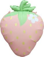 25" Matte Pink Strawberry Balloon