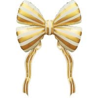 42" Gold Ribbon Bow Balloon