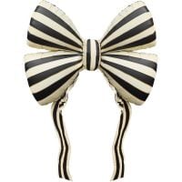 42" Black Ribbon Bow Balloon