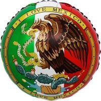 18" Viva Mexico Eagle Crest Balloon
