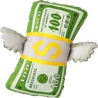 27" Flying 100 Dollar Bill Balloon
