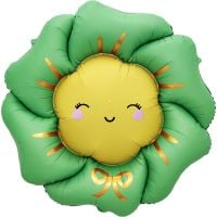 40" Green Kawaii Flower Balloon