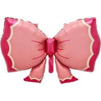 35" Matte Pink and Fuchsia Bow Balloon