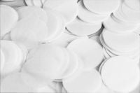 2.5cm Paper Confetti Dots White (22g)
