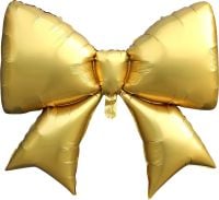 38" Gold Bow Balloon