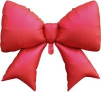 38" Matte Red Bow Balloon