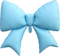 38" Matte Blue Bow Balloon