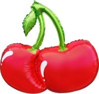 33" Glossy Red Cherries Balloon