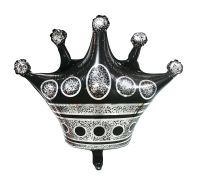 25" Black Crown Balloon