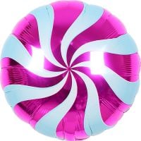 18" Candy Swirl Pink Balloon