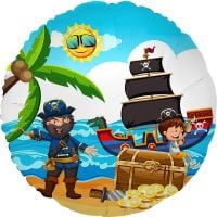 18" Pirate Treasure Island Balloon