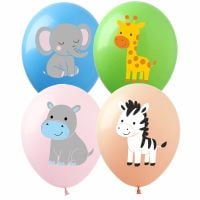 12" Safari Animals (50pcs) Balloons