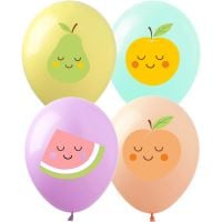 12" Pear Peach Water Melon Assortment (50pcs) Balloons