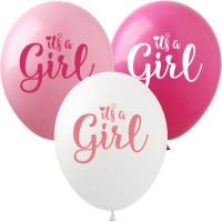 12" It's a Girl Assortment (50pcs) Balloons