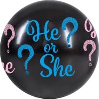 36" Gender Reveal He or She? (1pcs) Balloons