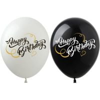 12" Happy Birthday Gold Streamers (50pcs) Balloons