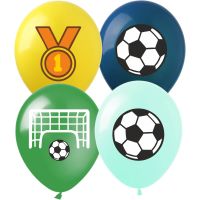 12" Soccer Assortment (50pcs) Balloons