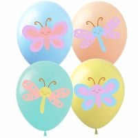 12" Butterfly Assortment (50pcs) Balloons
