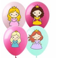 12" Princess Assortment (50pcs) Balloons