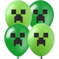 12" Minecraft Green (50pcs) Balloons