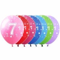 12" Number 7 Assortment (50pcs) Balloons