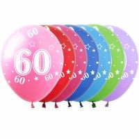 12" Number 60 Assortment (50pcs) Balloons