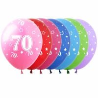 12" Number 70 Assortment (50pcs) Balloons