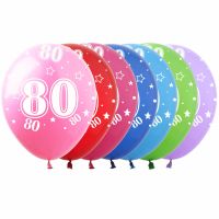 12" Number 80 Assortment (50pcs) Balloons