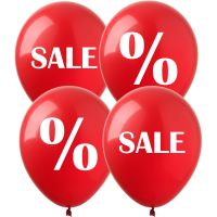 12" Sale Red (50pcs) Balloons