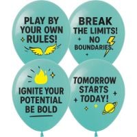 12" Inspirational Motivation (50pcs) Balloons