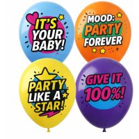 12" Party Forever Assortment (50pcs) Balloons