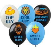 12" Style Power Assortment (50pcs) Balloons