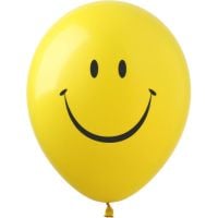12" Smiley Face Yellow (50pcs) Balloons