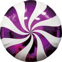 18" Candy Swirl Purple Balloon