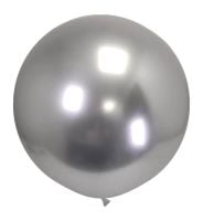 19" Polished Silver (10pcs) ProLatex Balloons