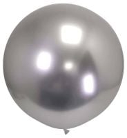 24" Polished Silver (2pcs) ProLatex Balloons