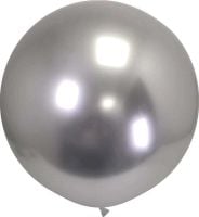 36" Polished Silver (2pcs) ProLatex Balloons